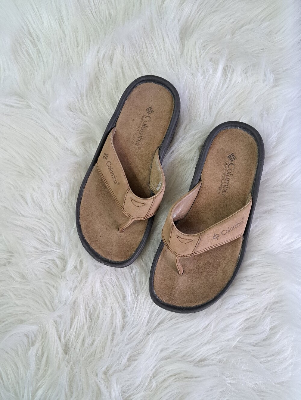 Columbia leather thongs